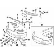 Porsche Radiator Air Guide - Genuine Porsche 98650555101G2X