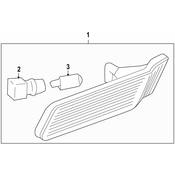 Porsche Side Marker Light - Genuine Porsche 98763103302