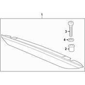 Porsche Center High Mount Stop Light - Genuine Porsche 98763105002