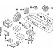 Porsche Radio Amplifier - Genuine Porsche 98764544202