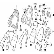Porsche Seat Back Frame Clip - Genuine Porsche 99152189900