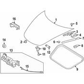 Porsche Hood Latch - Genuine Porsche 992823509M