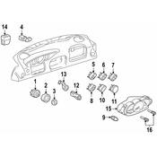 Porsche Power Rear Spoiler Switch - Genuine Porsche 99661313810A05