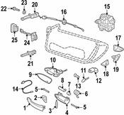 Porsche Interior Door Handle Screw Cap - Genuine Porsche 99753762900