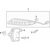 Porsche Parking Light Assembly - Genuine Porsche 99763109103