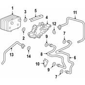 Porsche Auto Trans Oil Cooler O-Ring - Genuine Porsche 99970738640