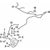 Porsche Washer Fluid Reservoir - Genuine Porsche 9J1955453D