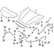 Porsche Hood Safety Catch - Genuine Porsche 9Y0823186A