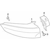 Porsche Tail Light Assembly - Genuine Porsche 9Y0945095P