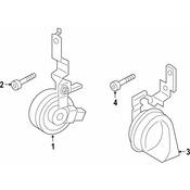 Porsche OE Replacement Horn - Genuine Porsche 9Y0951223B
