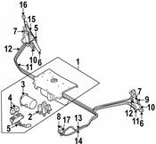 Saab Convertible Top Cylinder - Genuine Saab 5363155