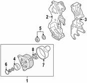 Audi VW Alternator Bracket - Genuine VW Audi 022260087D