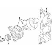 Volkswagen Alternator - Genuine VW 028903025GX
