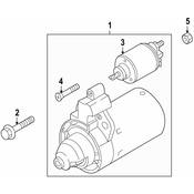 Audi Starter Motor - Genuine Audi 02Z911023LX