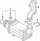 Audi VW Intercooler Gasket - Genuine Audi VW 036133073
