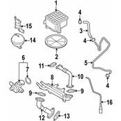 VW EGR Tube Upper (Passat) - Genuine VW Audi 038131521CB