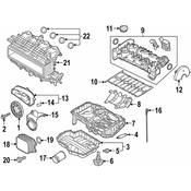 Audi VW Engine Oil Pan - Genuine Audi VW 04E103602H