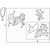 Audi Engine Coolant Thermostat - Genuine Audi VW 04E121113C
