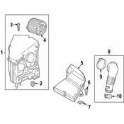 Audi Engine Air Intake Hose - Genuine Audi 06L129629J