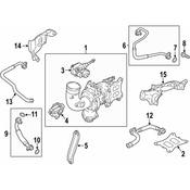 Audi Turbocharger Oil Return Line - Genuine Audi 06L145735H