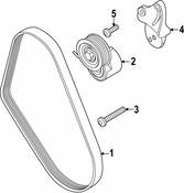 Audi VW Belt Tensioner Bracket - Genuine Audi VW 06M903417H
