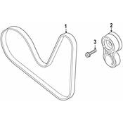 Audi VW Drive Belt Tensioner Assembly - Genuine Audi VW 06Q903133E