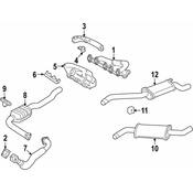 Volkswagen Exhaust Muffler - Genuine VW 074253609AB