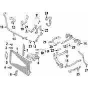 Audi VW Turbocharger Coolant Line - Genuine Audi VW 078121491D