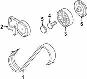 Audi Drive Belt Idler Pulley - Genuine Audi 079903341D
