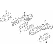 VW Exhaust Manifold - Genuine VW 07D253019JX