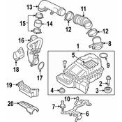 Audi Engine Air Intake Hose Adapter - Genuine Audi 07K129627A