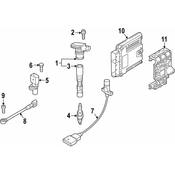 Audi Engine Crankshaft Position Sensor - Genuine Audi 07K906433F