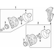 Audi Alternator - Genuine Audi 07L903015BX