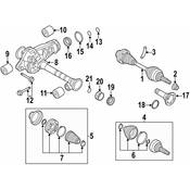 Audi VW Axle Shaft Lock C-Clip - Genuine Audi VW 0AA409413A