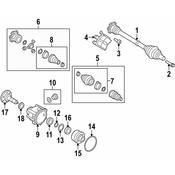 Audi Auto Trans Output Shaft Seal - Genuine Audi 0B6409399