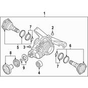 Audi VW Drive Shaft Pinion Yoke - Genuine Audi VW 0D2598070A