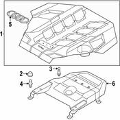 Audi Engine Cover - Genuine Audi 0P2103925E