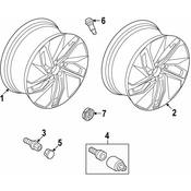 Volkswagen Wheel Cap - Genuine VW 10A601171AWA