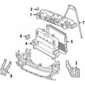 Audi VW Radiator Support Bracket - Genuine Audi VW 11A805303A