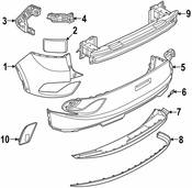 Volkswagen Bumper Guide Bracket - Genuine VW 11A807394A
