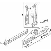 Audi VW Rocker Panel Bracket - Genuine Audi VW 11A809318