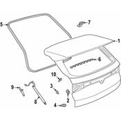 Volkswagen Hatch Seal - Genuine VW 11A827705C