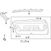 Volkswagen Liftgate Trim Cap - Genuine VW 11A8674354PK