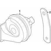 Audi VW Horn Bracket - Genuine Audi VW 11A951107