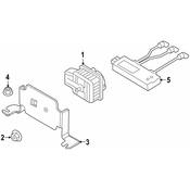 Audi VW Anti-Theft Alarm Siren Bracket - Genuine Audi VW 11A951227