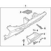 Volkswagen Glove Box Bracket - Genuine VW 11B858802