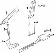 Audi VW Kick Panel Trim - Genuine Audi VW 11B863483B4PK