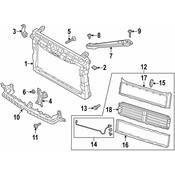 Volkswagen Radiator Support Panel Brace - Genuine VW 17A806929