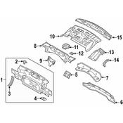 Volkswagen Rear Body Panel Bracket - Genuine VW 17A813578