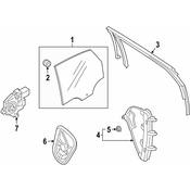 Volkswagen Door Panel Carrier - Genuine VW 17A839915A